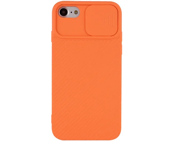 Чехол Camshield Square TPU со шторкой для камеры для Apple iPhone 7 / 8 / SE (2020) (4.7") Оранжевый