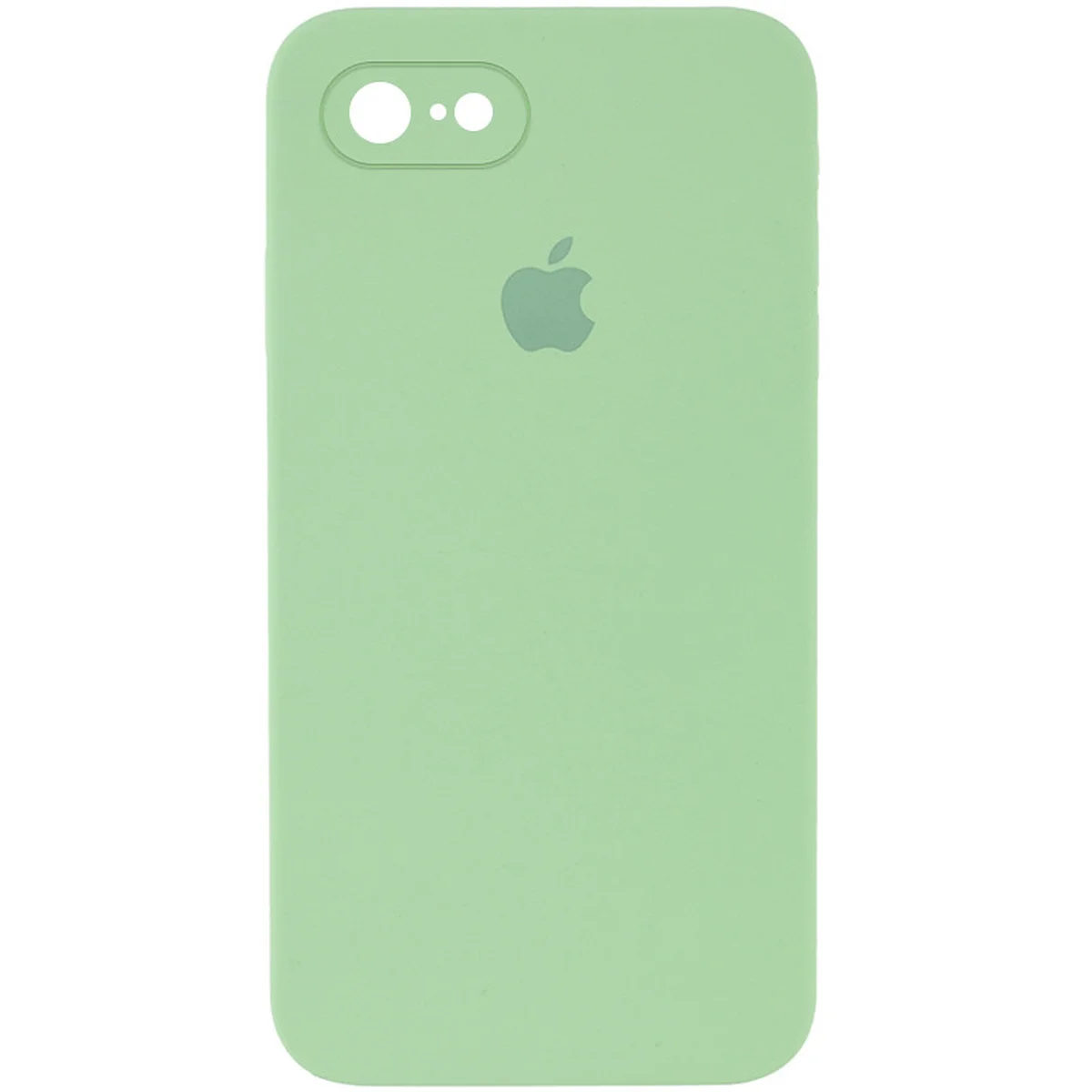 Чохол Silicone Case Square Full Camera Protective (AA) для Apple iPhone 7/8 / SE (2020) (4.7 ") М'ятний / Mint