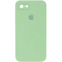Чохол Silicone Case Square Full Camera Protective (AA) для Apple iPhone 7/8 / SE (2020) (4.7 ") М'ятний / Mint
