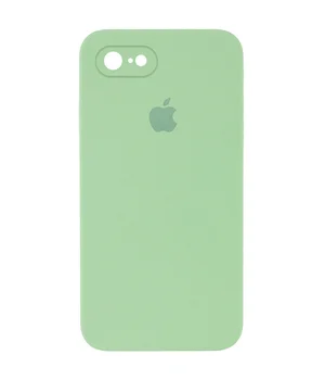 Чохол Silicone Case Square Full Camera Protective (AA) для Apple iPhone 7/8 / SE (2020) (4.7 ") М'ятний / Mint