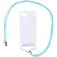 Чехол TPU Crossbody Transparent для Apple iPhone 7 / 8 / SE (2020)(4.7") Бирюзовый