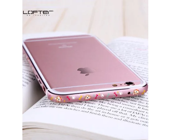 Металлический бампер Lofter Cutie Series для Apple iPhone 7 / 8 (4.7") Собачка