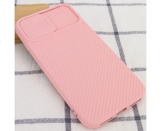 Чехол Camshield Square TPU со шторкой для камеры для Apple iPhone 7 / 8 / SE (2020) (4.7") Rose Gold