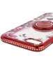 TPU чехол Shengo со стразами и кольцом-держателем для Apple iPhone 7 / 8 (4.7") Красный