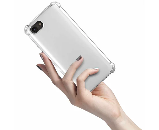 TPU чехол GETMAN Ease с усиленными углами для Apple iPhone SE (2020) / 7 / 8 Прозрачный / Transparent