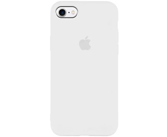 Чехол Silicone Case Slim Full Protective для Apple iPhone 7 / 8 (4.7") Белый / White