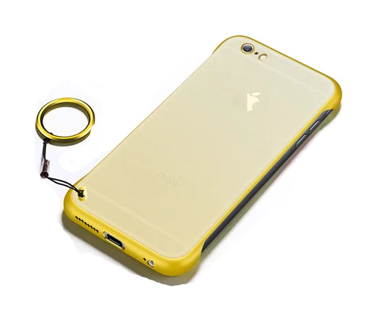 TPU + PC чохол LikGus Edge (+ кільце) для Apple iPhone 7/8 (4.7 ") Жовтий