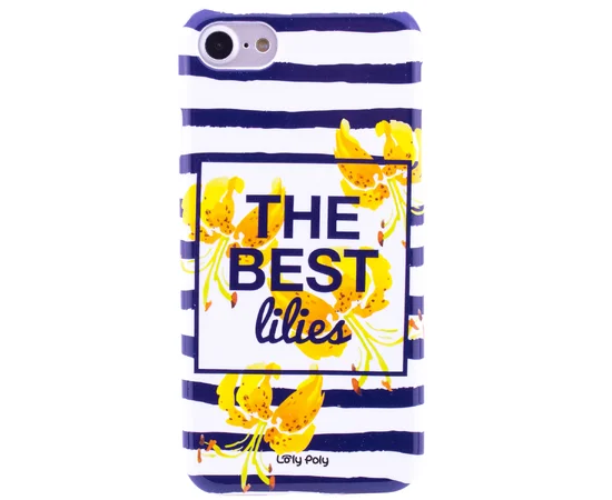 Tpu чехол "SM" светящийся (Glow in the Dark) для Apple iPhone 7 / 8 (4.7") Белый / Синий