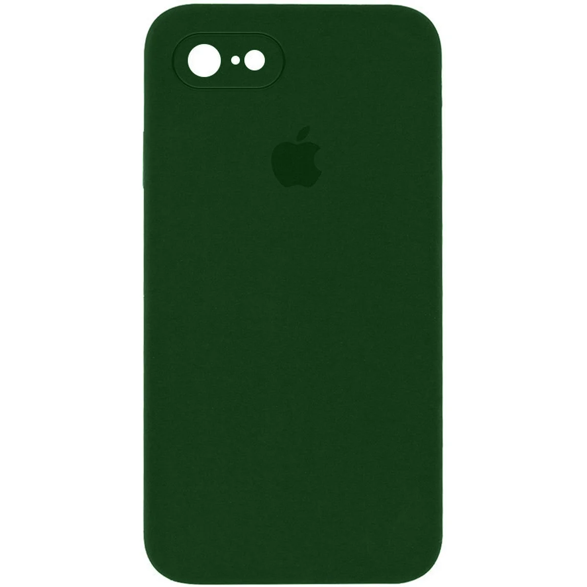 Чохол Silicone Case Square Full Camera Protective (AA) для Apple iPhone 7/8 / SE (2020) (4.7 ") Зелений / Army green