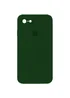 Чохол Silicone Case Square Full Camera Protective (AA) для Apple iPhone 7/8 / SE (2020) (4.7 ") Зелений / Army green