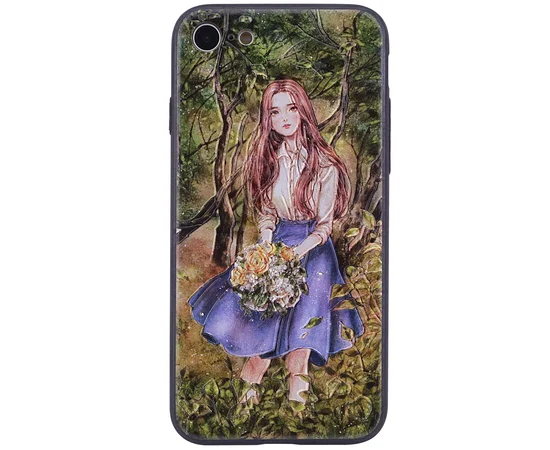 TPU+PC чехол YCT картина для Apple iPhone 7 / 8 (4.7") Девочка в саду