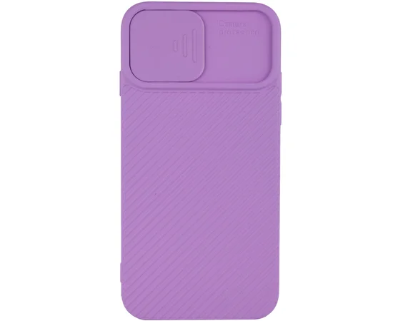 Чехол Camshield Square TPU со шторкой для камеры для Apple iPhone 7 / 8 / SE (2020) (4.7") Сиреневый