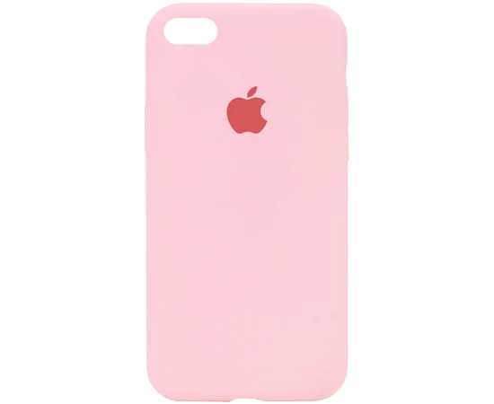 Чехол Silicone Case Full Protective (AA) для Apple iPhone 7 / 8 / SE (2020) (4.7") Розовый / Peach