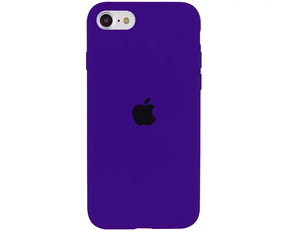 Чехол Silicone Case Full Protective (AA) для Apple iPhone SE (2020) Фиолетовый / Purple