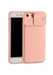 Чехол Camshield TPU со шторкой защищающей камеру для Apple iPhone 6 / 7 / 8 (4.7") Розовый / Pink Sand
