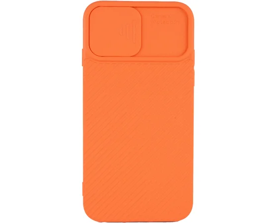 Чехол Camshield Square TPU со шторкой для камеры для Apple iPhone 7 / 8 / SE (2020) (4.7") Оранжевый