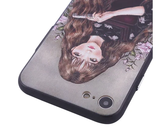 TPU+PC чехол YCT картина для Apple iPhone 7 / 8 (4.7") Девочка с расческой