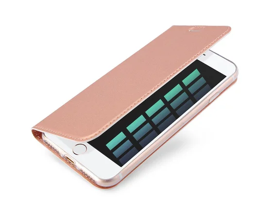 Чехол-книжка Dux Ducis с карманом для визиток для Apple iPhone 7 / 8 / SE (2020) (4.7") Rose Gold