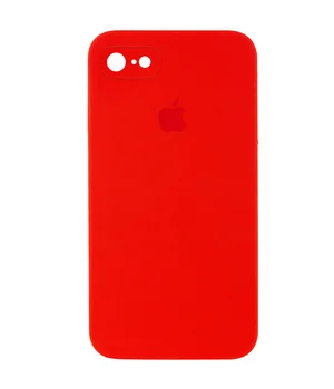 Чохол Silicone Case Square Full Camera Protective (AA) для Apple iPhone 7/8 / SE (2020) (4.7 ") Червоний / Red