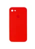 Чехол Silicone Case Square Full Camera Protective (AA) для Apple iPhone 7 / 8 / SE (2020) (4.7") Красный / Red