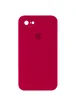 Чохол Silicone Case Square Full Camera Protective (AA) для Apple iPhone 7/8 / SE (2020) (4.7 ") Червоний / Rose Red