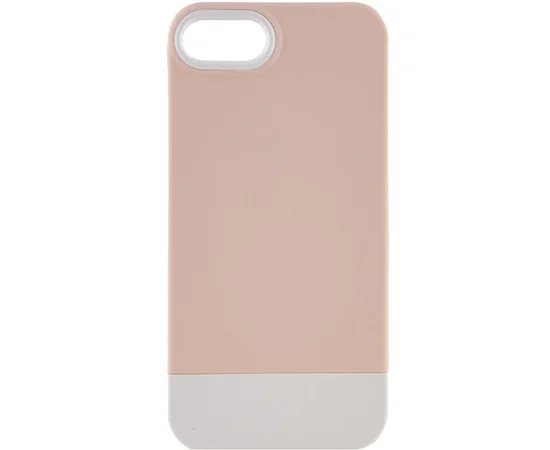 Чехол TPU+PC Bichromatic для Apple iPhone 7 / 8 / SE (2020) (4.7") Grey-beige / White