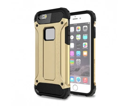 Бронированный противоударный TPU+PC чехол Immortal для Apple iPhone 7 / 8 (4.7") Золотой