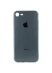 TPU+Glass чехол GLOSSY Logo Full camera для Apple iPhone 7 / 8 / SE (2020) (4.7") Зеленый
