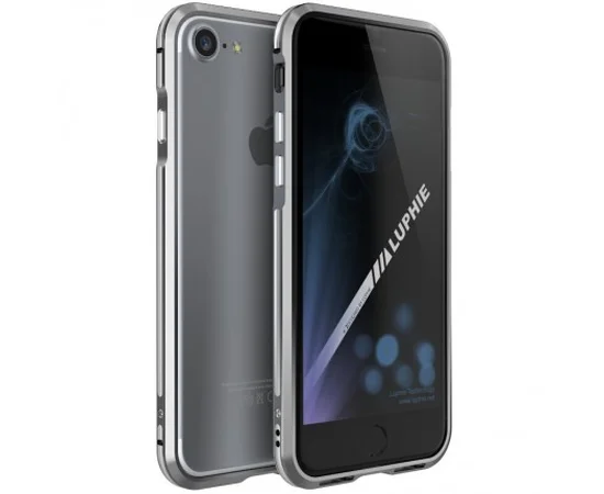 Алюминиевый бампер Luphie Blade Sword для Apple iPhone 7 / 8 (4.7") Серый / Серебряный