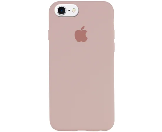 Чехол Silicone case (A) (с закрытым низом) для Apple iPhone 7 / 8 (4.7") Розовый / Pink Sand