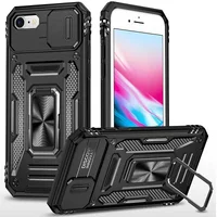 Удароміцний чохол Camshield Army Ring для Apple iPhone 7/8/SE (2020) (4.7") Чорний/Black