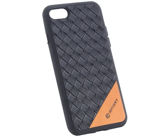 TPU чехол Befospey стеганый для Apple iPhone 7 / 8 (4.7") Черный