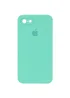 Чехол Silicone Case Square Full Camera Protective (AA) для Apple iPhone 7 / 8 / SE (2020) (4.7") Бирюзовый / Turquoise