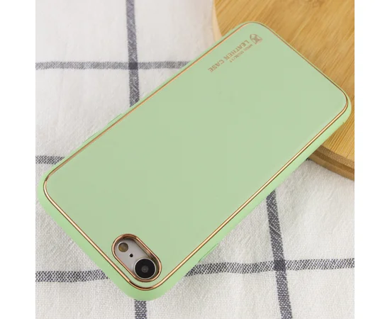 Кожаный чехол Xshield для Apple iPhone 7 / 8 / SE (2020) (4.7") Зеленый / Pistachio