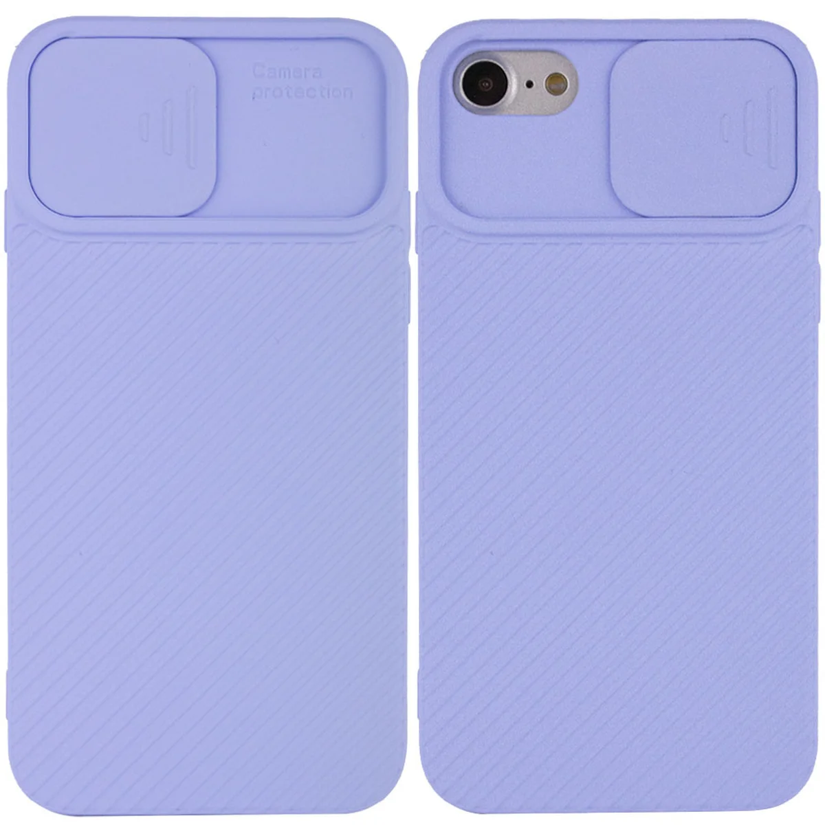 Чехол Camshield Square TPU со шторкой для камеры для Apple iPhone 7 / 8 / SE (2020) (4.7") Голубой