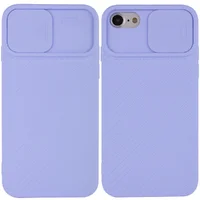 Чехол Camshield Square TPU со шторкой для камеры для Apple iPhone 7 / 8 / SE (2020) (4.7") Голубой