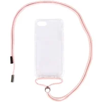 Чохол TPU Crossbody Transparent для Apple iPhone 7/8 / SE (2020) (4.7 ") пудровим