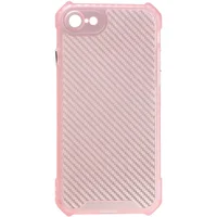 Чохол TPU Ease Carbon для Apple iPhone 7 / 8 / SE (2020) (4.7") Рожевий / Прозорий