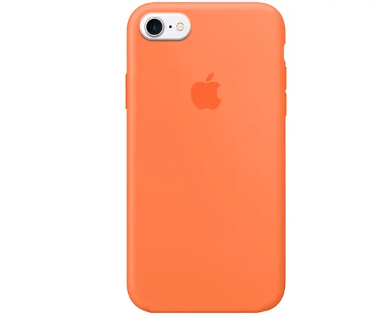 Чехол Silicone Case Full Protective (AA) для Apple iPhone 7 / 8 / SE (2020) (4.7") Оранжевый / Vitamin C