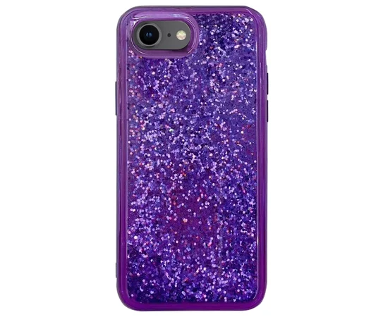 TPU+PC чехол Sparkle (glitter) для Apple iPhone 7 / 8 (4.7") Фиолетовый