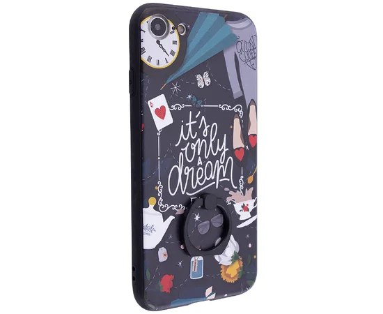 TPU чехол тематический с кольцом для Apple iPhone 7 / 8 (4.7") Чаепитие