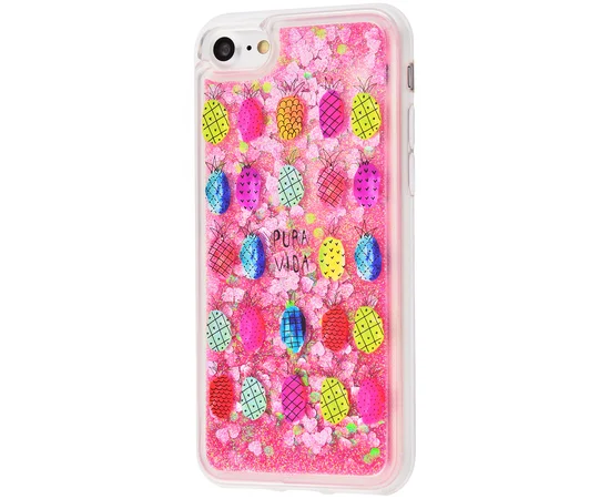 TPU+PC чехол Lovely Stream для Apple iPhone 7 / 8 (4.7") (15.) Ананас фиолетовый