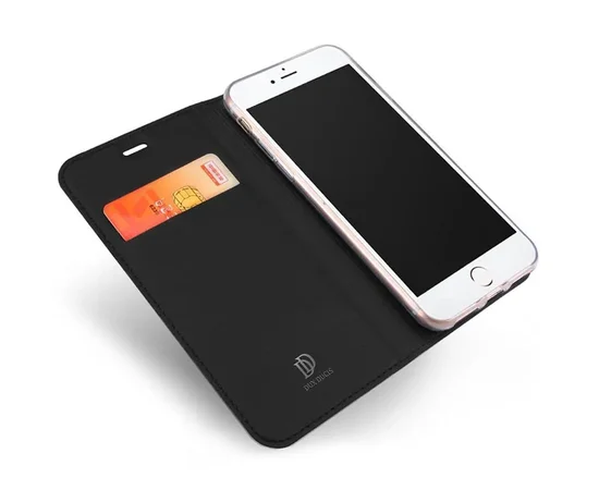 Чехол-книжка Dux Ducis с карманом для визиток для Apple iPhone 7 / 8 / SE (2020) (4.7") Черный