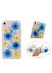 TPU чехол "Flowers and tinsel " для Apple iPhone 7 / 8 (4.7") Маргаритки синие