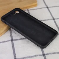 TPU+Glass чехол GLOSSY Logo Full camera (opp) для Apple iPhone 7 / 8 / SE (2020) (4.7") Черный