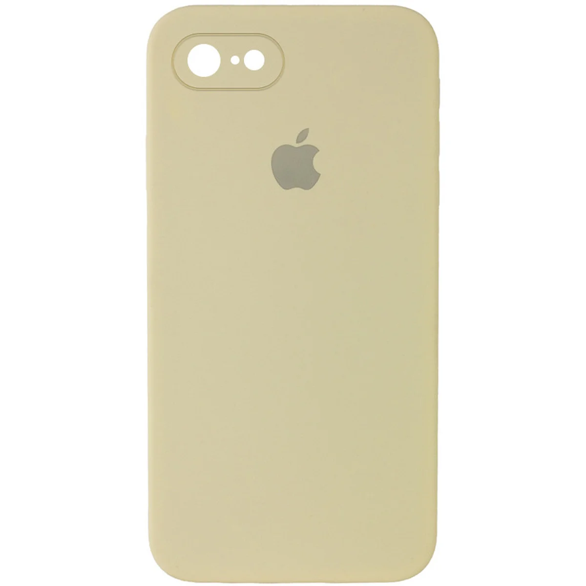 Чохол Silicone Case Square Full Camera Protective (AA) для Apple iPhone 7/8 / SE (2020) (4.7 ") Жовтий / Mellow Yellow