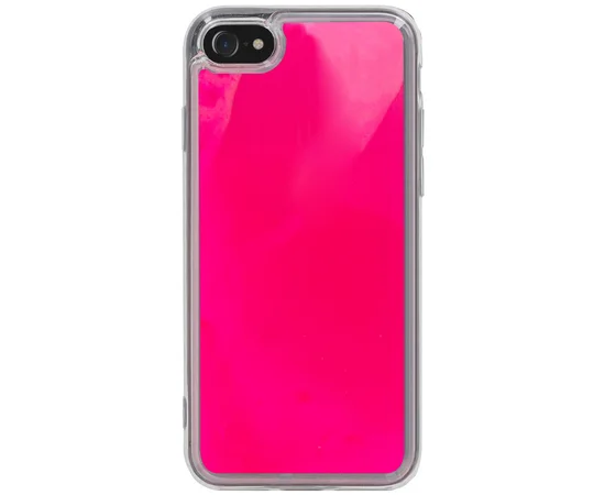 Неоновый чехол Neon Sand glow in the dark для Apple iPhone 7 / 8 / SE (2020) (4.7") Розовый