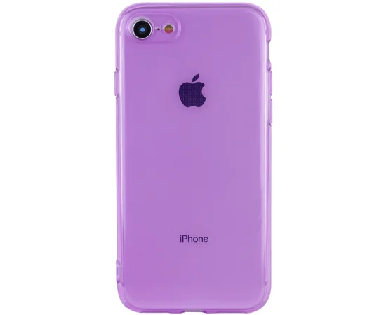 Матовый полупрозрачный TPU чехол с защитой камеры для Apple iPhone 7 / 8 / SE (2020) (4.7") Сиреневый / Lilac