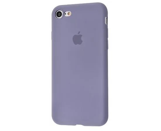 Чехол Slim Silicone case full protective для Apple iPhone 7 / 8 (4.7") Серый / Lavender Gray