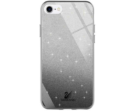 TPU+Glass чехол Swarovski для Apple iPhone 7 / 8 (4.7") Черный